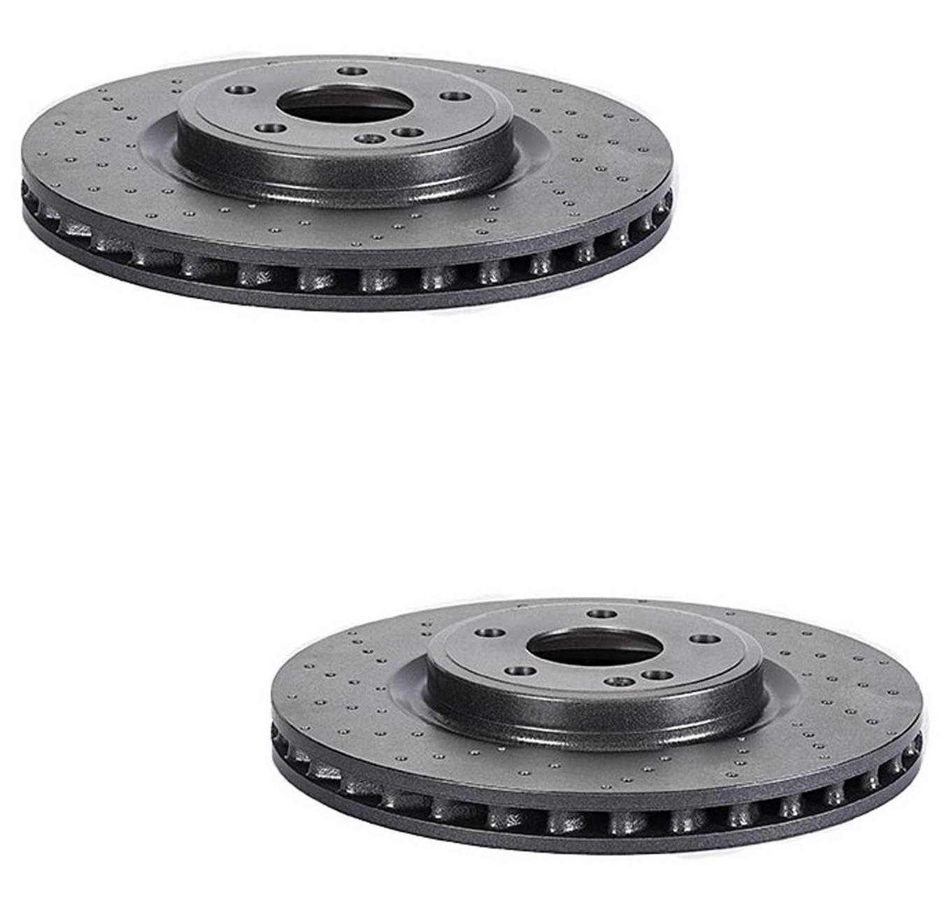 Mercedes Brakes Kit - Brembo Pads and Rotors Front (320mm) (Low-Met) 1695401617 - Brembo 1541577KIT